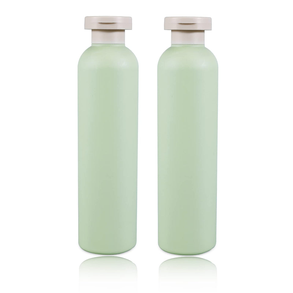 UMETASS front view of two bottles showing capacity and labels, travel-ready convenience