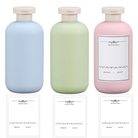 UMETASS front view of three bottles showing compact travel convenience