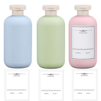 UMETASS front view of three bottles showing compact travel convenience