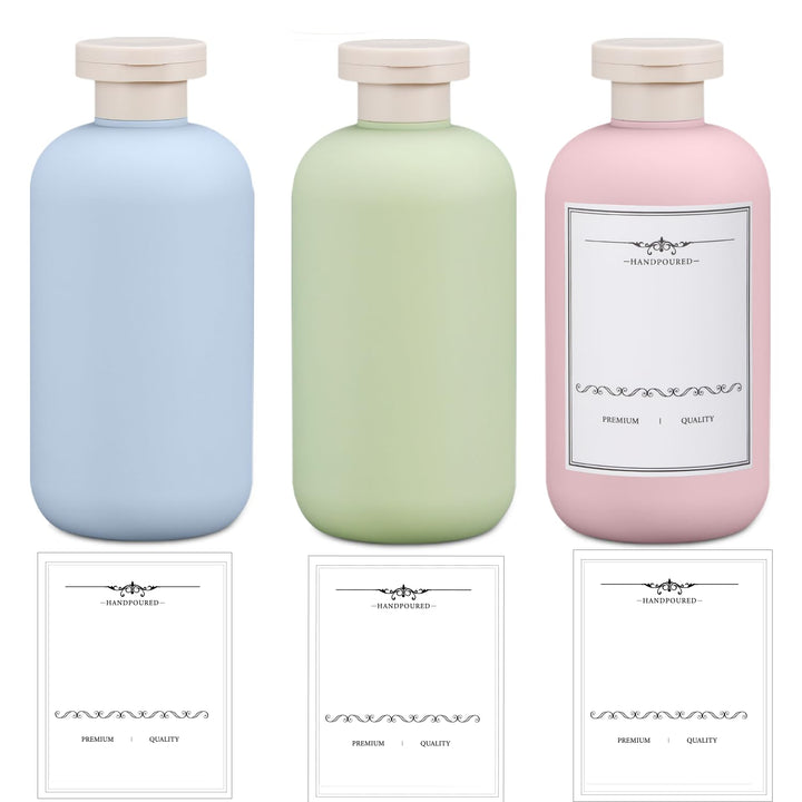 UMETASS front view of three bottles showing compact travel convenience