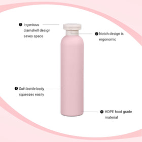 UMETASS travel toiletry bag with bottle inside illustrating convenience and leak protection benefit