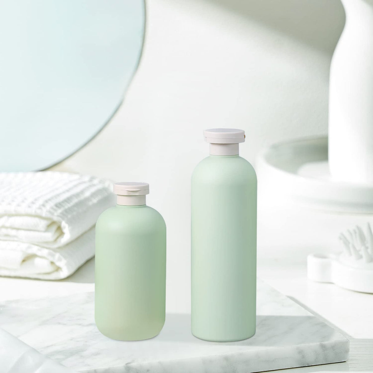 UMETASS bottle beside passport showing travel-friendly 13.5oz size