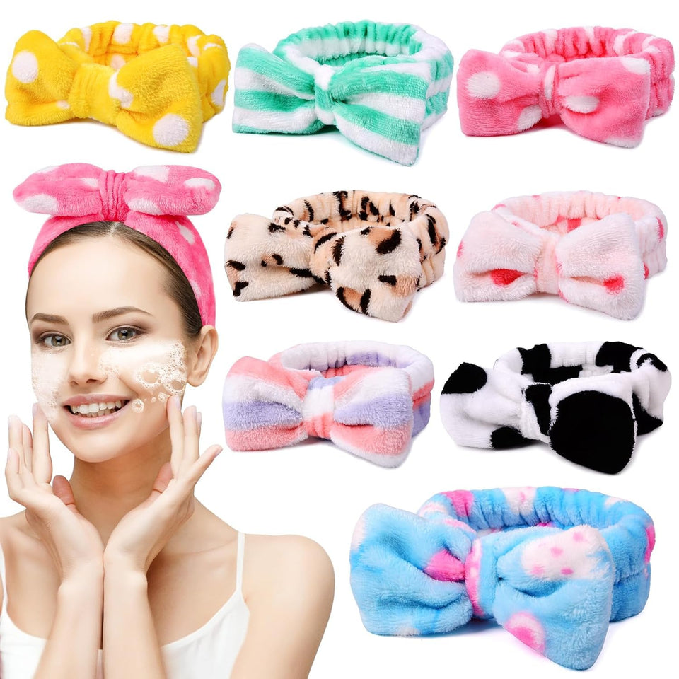 UMIKU front packaging of eight spa headbands showing variety and convenience