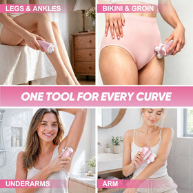 umither detachable attachments laid out demonstrating all-in-one grooming