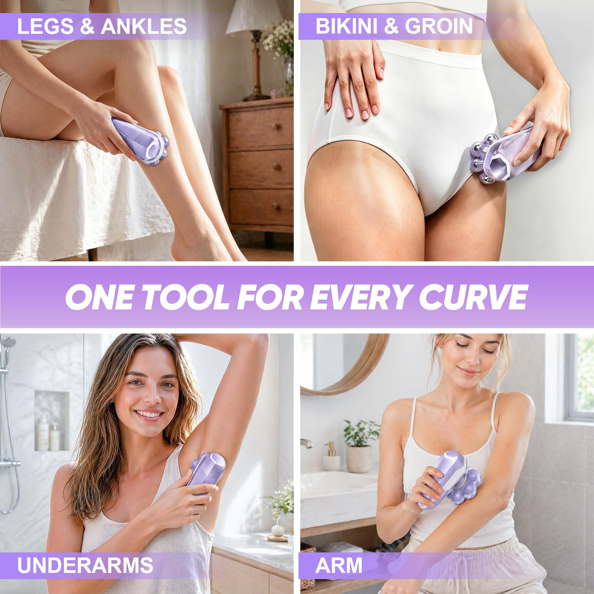 umither kit with trimmer, nose tool, and guards showing multi-function grooming use