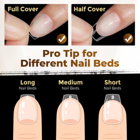 UNA GELLA array of 12 sizes arranged to compare fit and choice
