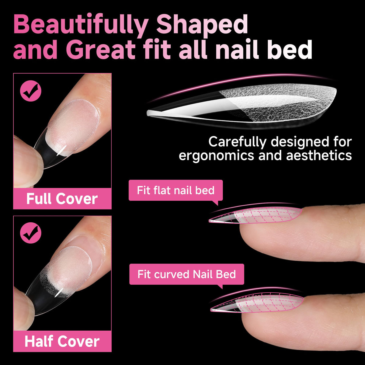 UNA GELLA 12 sizes layout displaying variety for proper finger fit