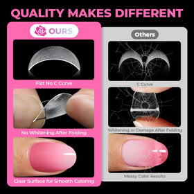 UNA GELLA application image with glue showing easy DIY full-cover fit