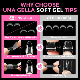 UNA GELLA application in progress showing glue application and secure adhesion