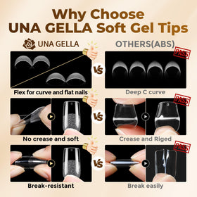 UNA GELLA press-on application demo illustrating quick secure adhesion