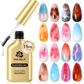 UNA GELLA front bottle view showing label and clear gel benefit
