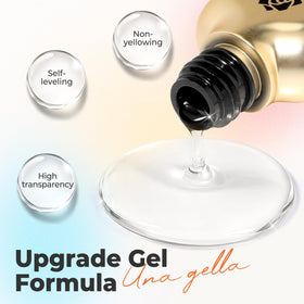 UNA GELLA created marble nails demonstrating realistic stone effect
