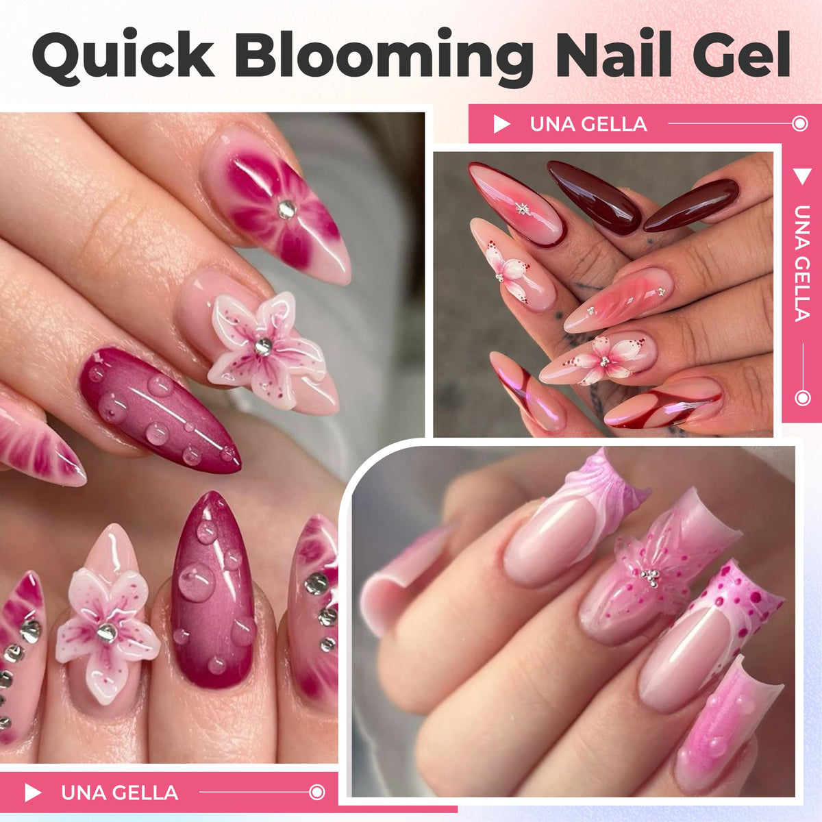 UNA GELLA gel texture close-up highlighting smooth spreadability