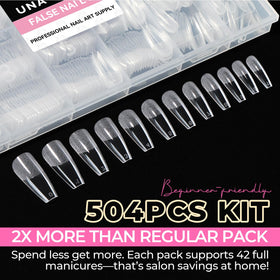 UNA GELLA full layout of 504 pieces illustrating quantity and variety included