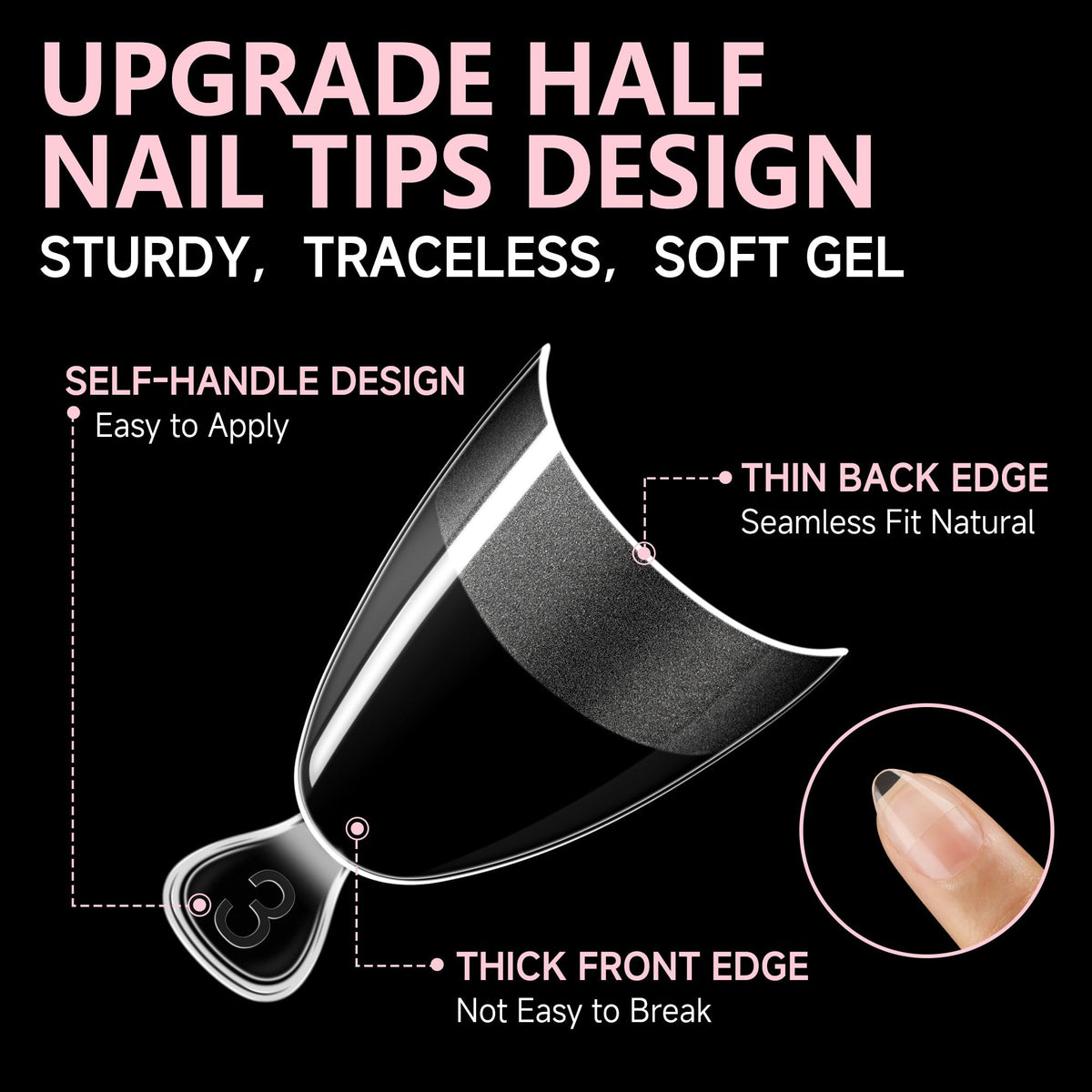 UNA GELLA clear glossy face ready for polish and easy color application