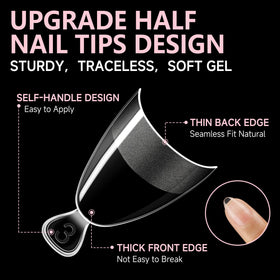 UNA GELLA clear glossy face ready for polish and easy color application