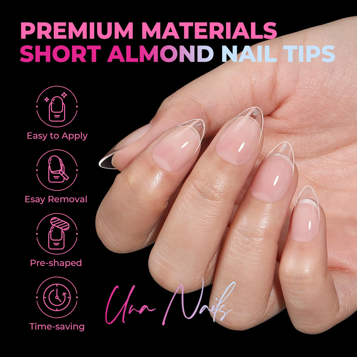 UNA GELLA clear surface texture that enhances polish color accuracy