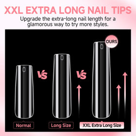 UNA GELLA texture detail of clear gel tip highlighting smooth surface benefit clean polish finish