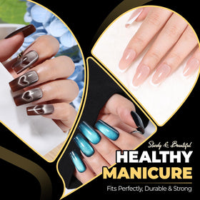 UNA GELLA clear tips close-up highlighting smooth surface and polish-ready