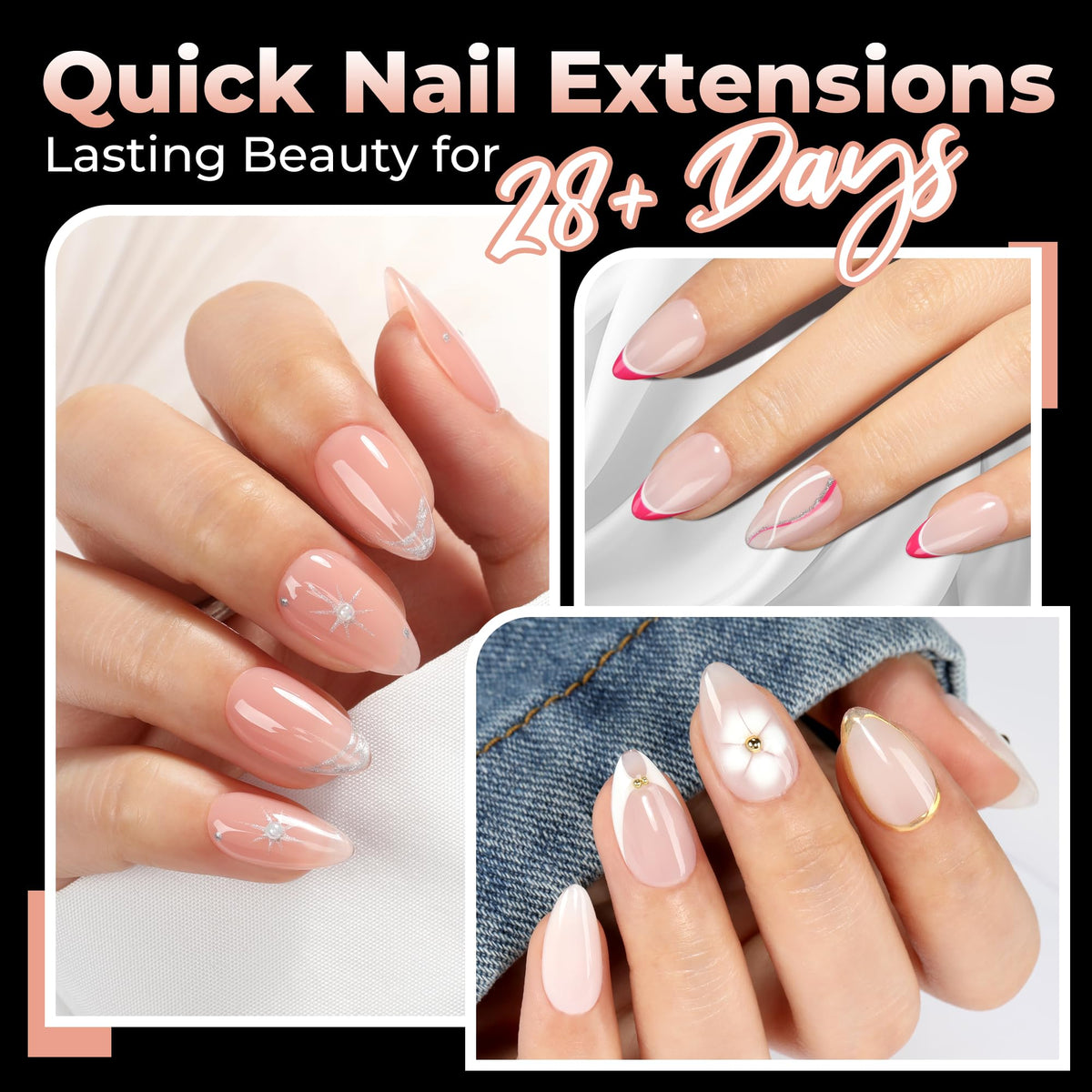 UNA GELLA close-up inner matte texture for stronger glue adhesion