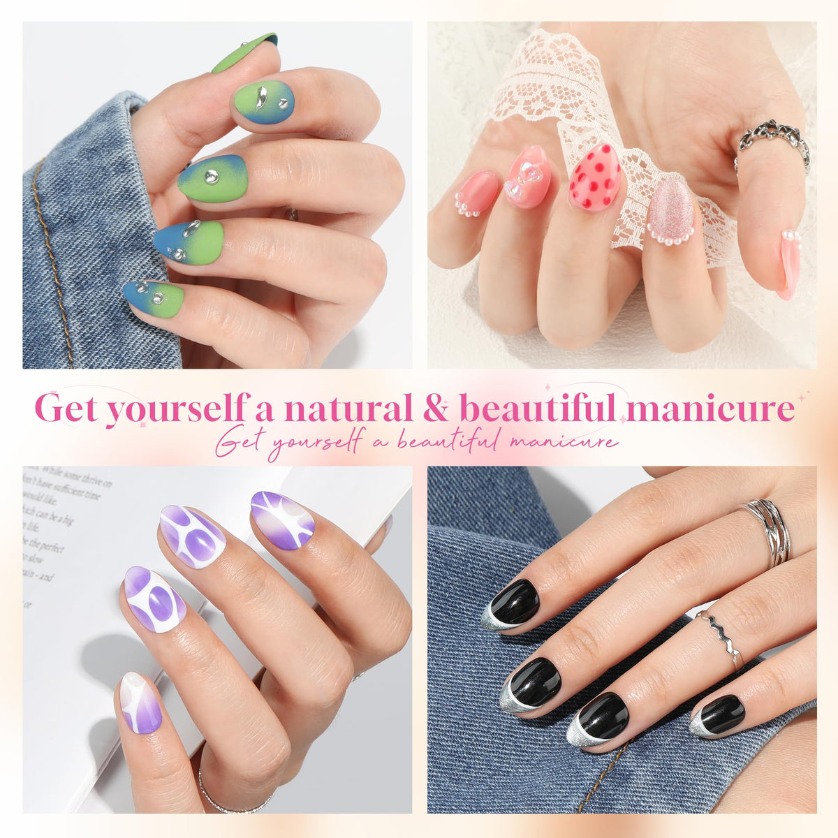 UNA GELLA close-up of inner deep matte texture improving adhesive grip