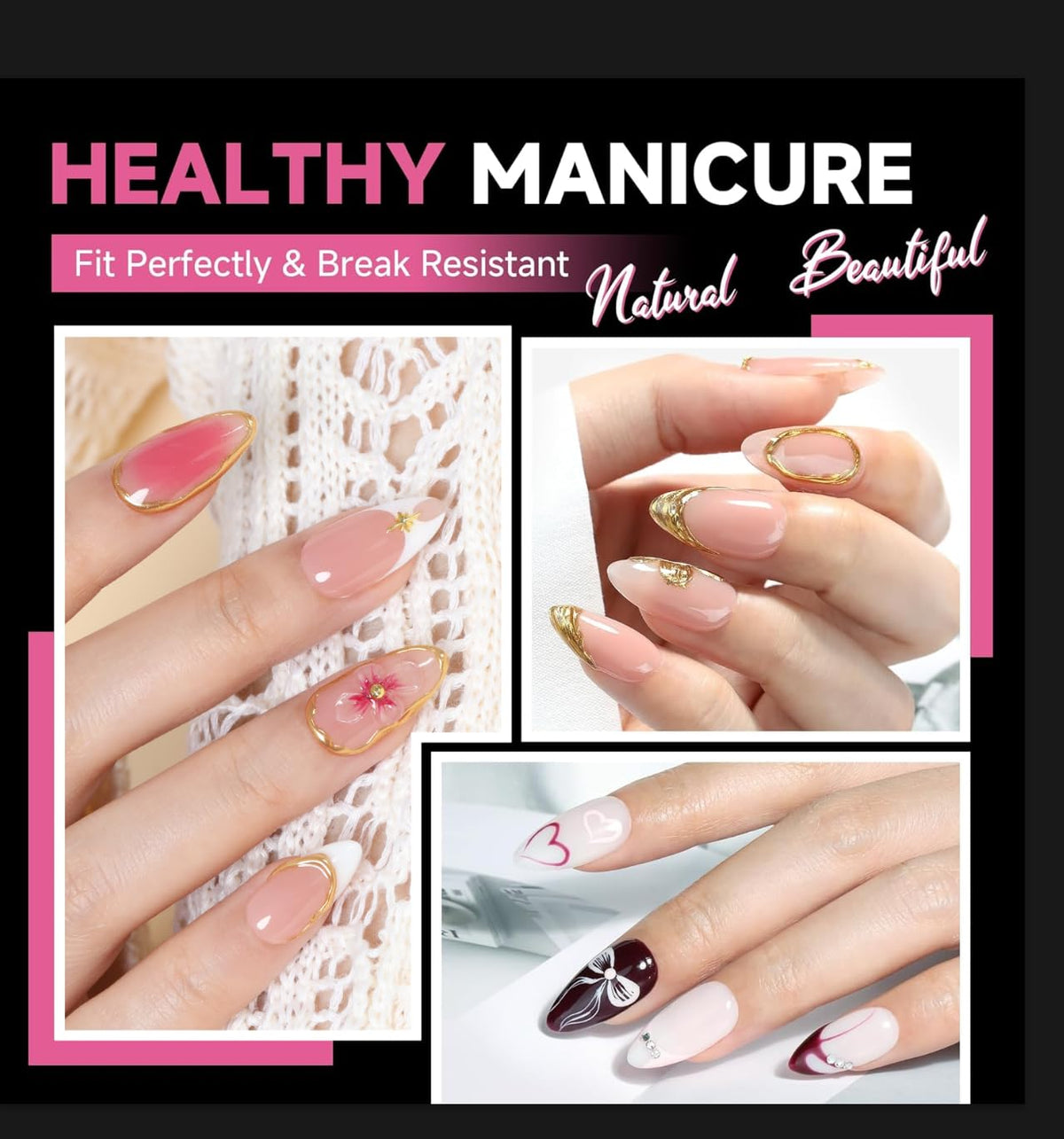 UNA GELLA inner deep matte texture close-up for stronger glue adhesion