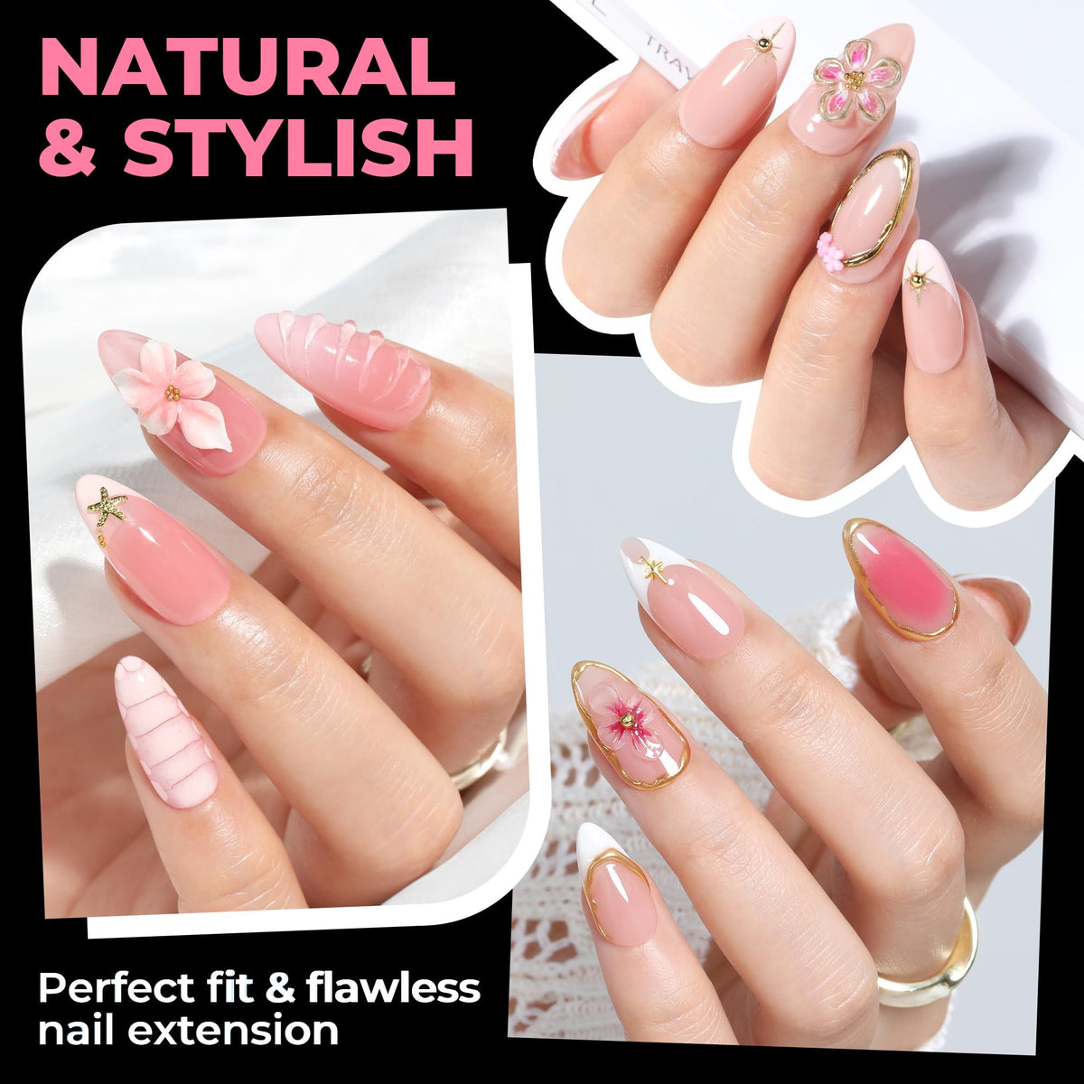 UNA GELLA close-up of semi-matte texture for smoother polish adhesion
