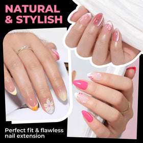 UNA GELLA close-up of semi-matte texture for improved bonding and no-bubble finish
