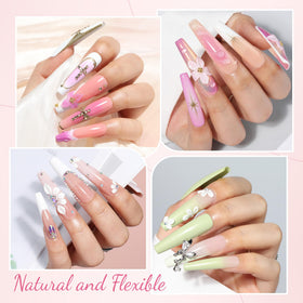 UNA GELLA close-up of soft gel tip texture showing flexibility and easy shaping benefit