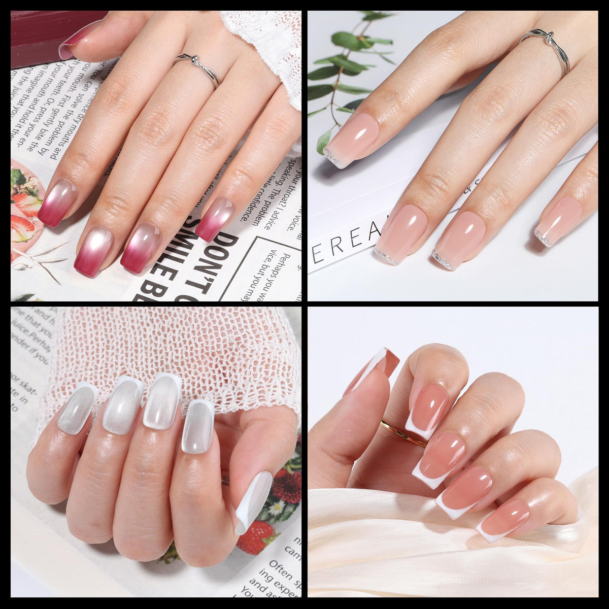 UNA GELLA close-up of deep matte inner texture improving adhesion