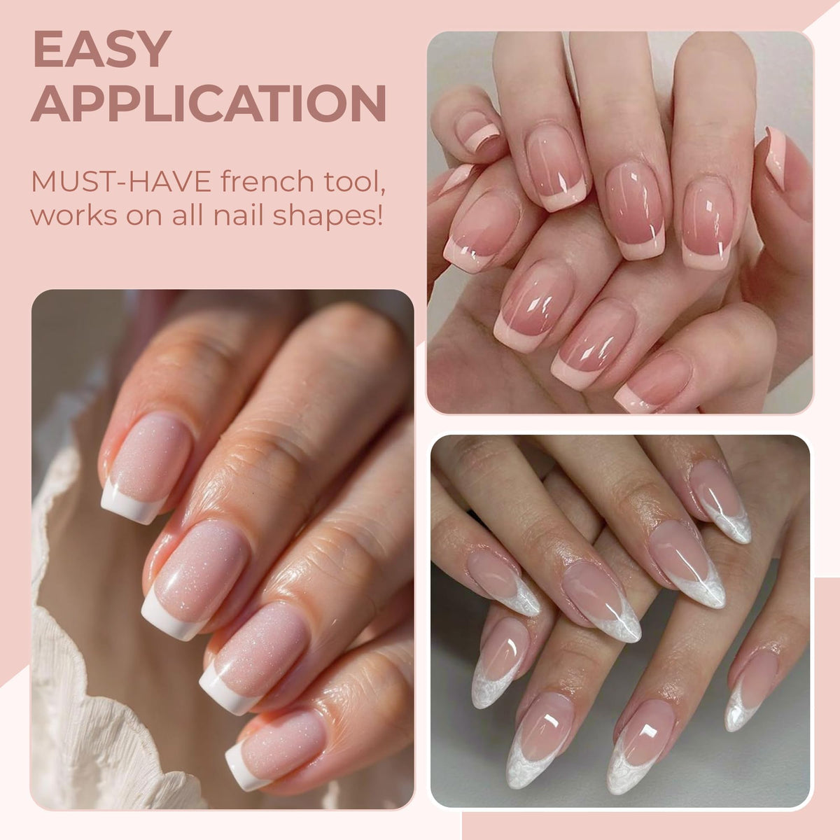 UNA GELLA two stamper sizes side-by-side to fit varied nail widths