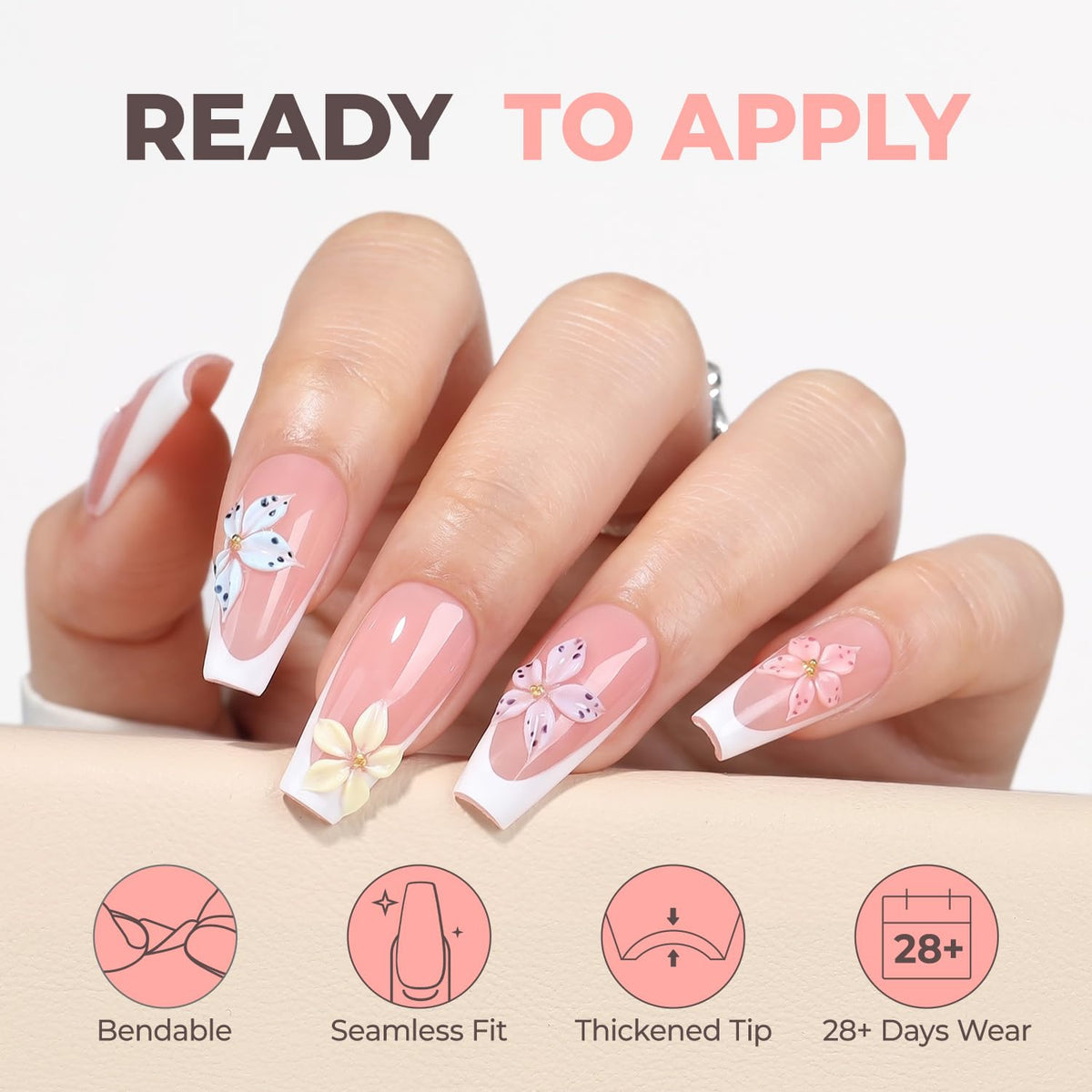 UNA GELLA flat C-curve edge detail demonstrating snug cuticle fit and comfort