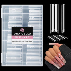 UNA GELLA front box showing organized 120-tip kit for easy storage