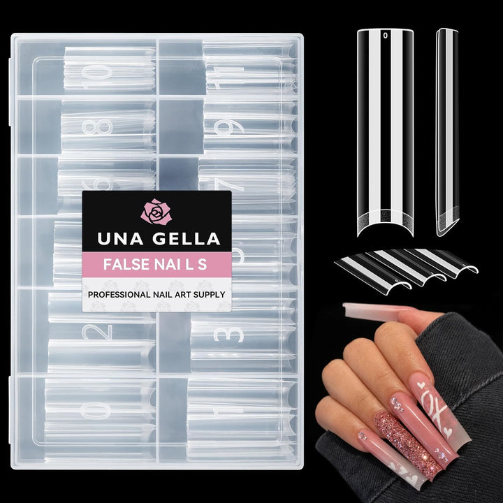 UNA GELLA front box showing organized 120-tip kit for easy storage