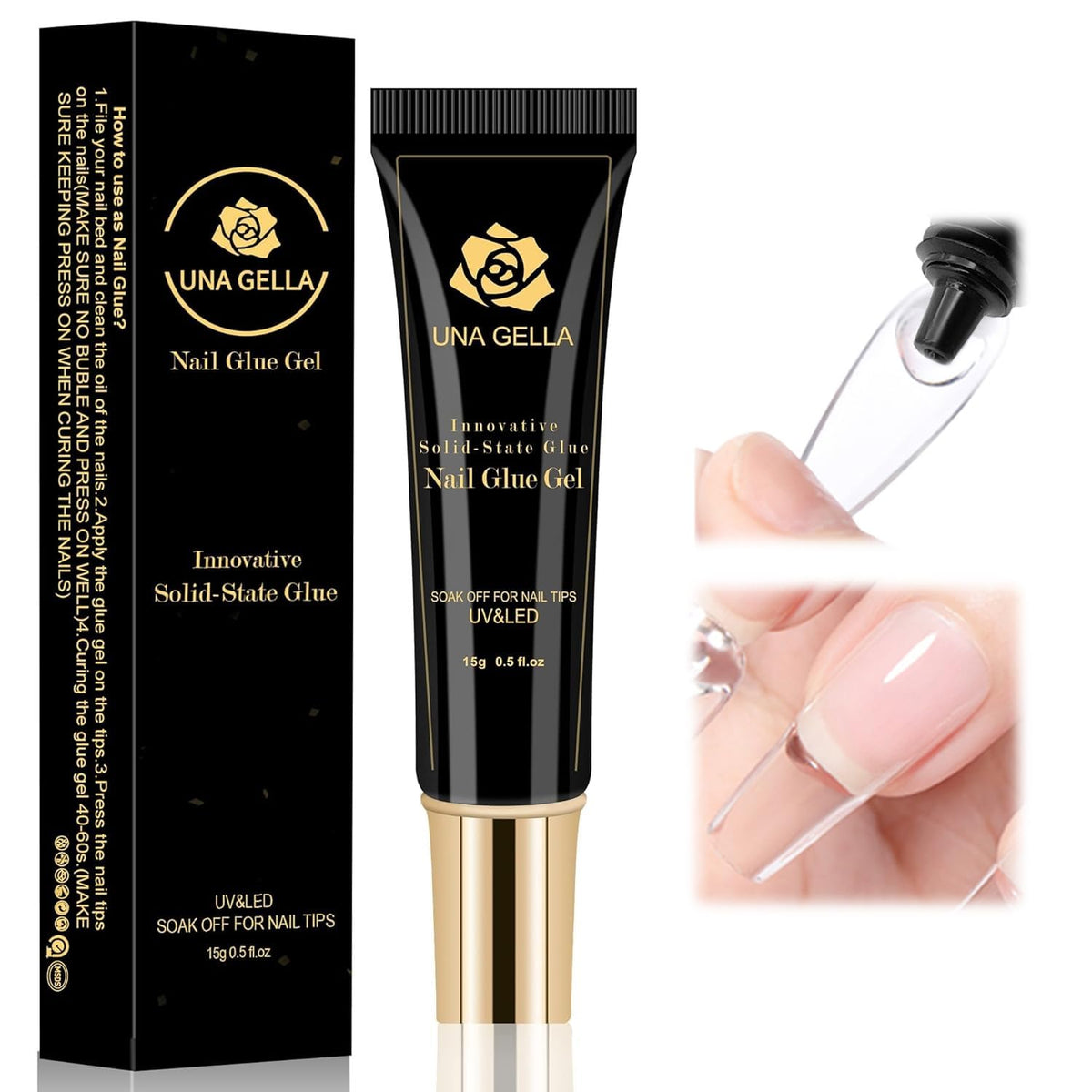 UNA GELLA front packaging 15ml showing bottle and label for professional use