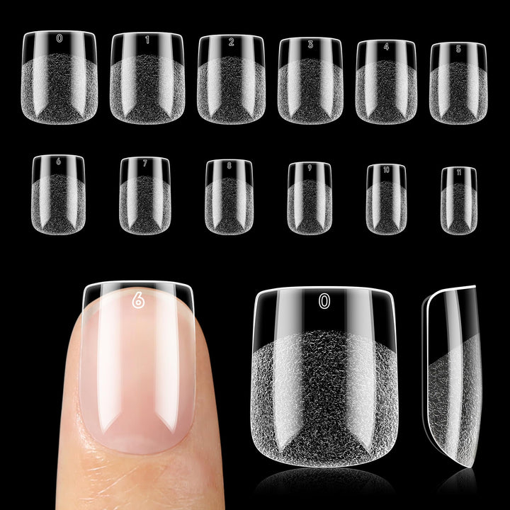UNA GELLA front packaging showing 120 clear tips for fast application