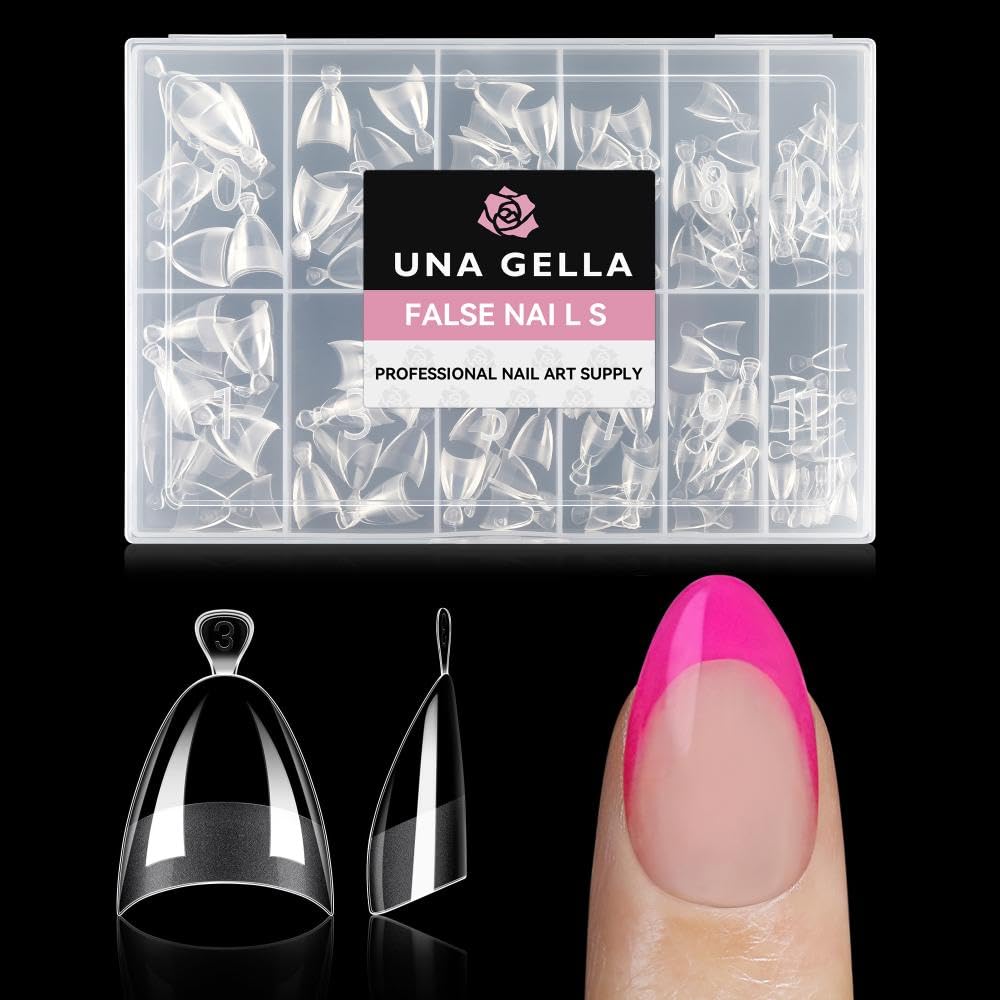 UNA GELLA front packaging showing full 216pcs kit and sizes for quick choice