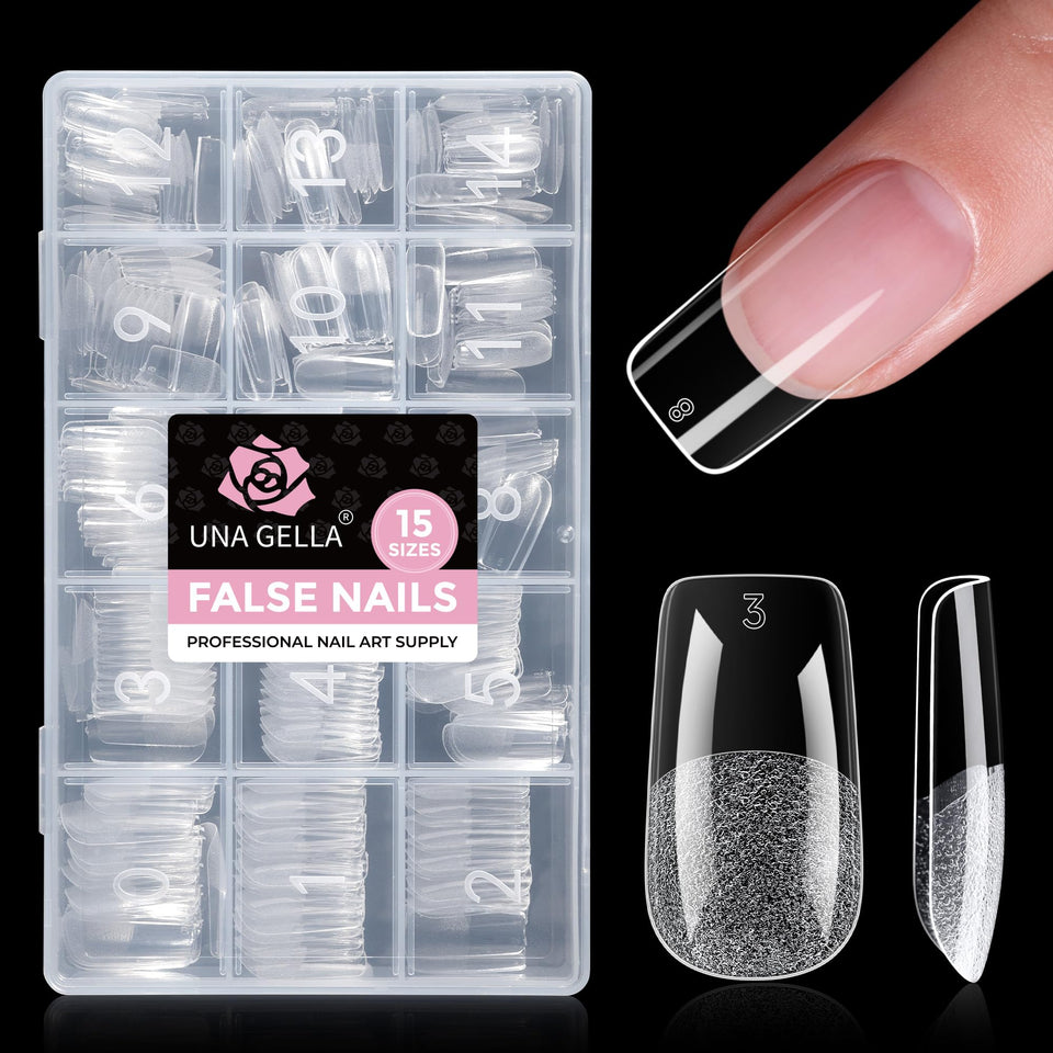 UNA GELLA front packaging showing complete 300-piece kit and benefits