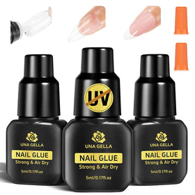 UNA GELLA front packaging showing three 5ml tubes and benefits