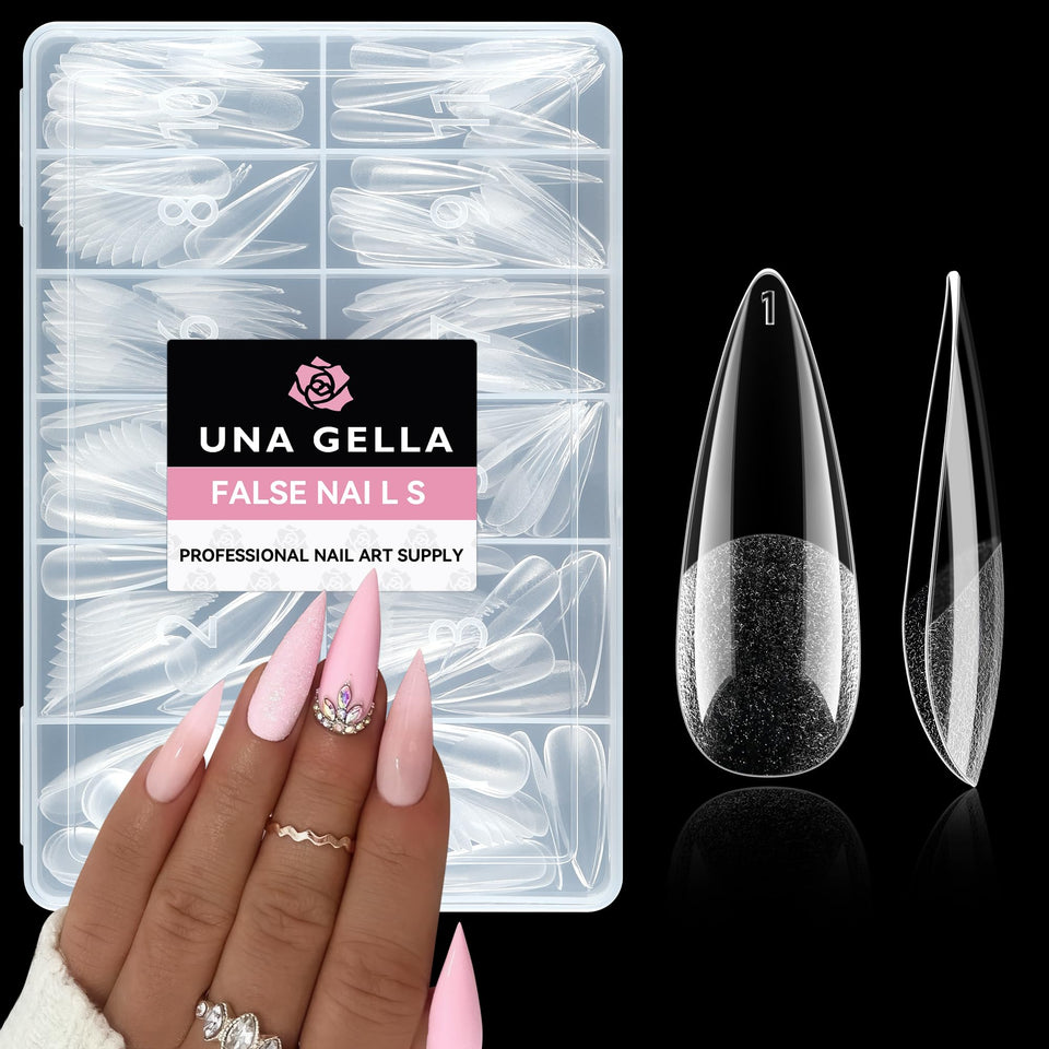 UNA GELLA front packaging showing full 216-piece kit and sizes for quick selection