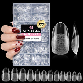 UNA GELLA front packaging showing the full 504-piece kit and contents benefit: quick selection