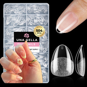 UNA GELLA front packaging showing organized 504-piece set and neat storage benefit