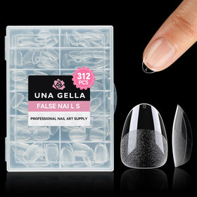 UNA GELLA front packaging showing 312pcs set and 12 sizes for quick selection
