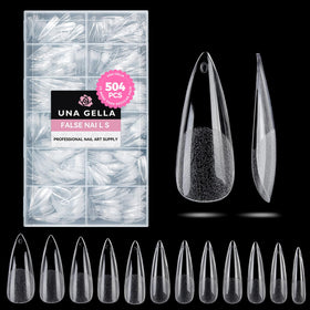UNA GELLA front packaging showing full 504-piece kit and sizes benefit fast selection