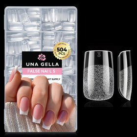 UNA GELLA front packaging showing 504PCS pack and clear sizes for convenience