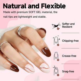 UNA GELLA glossy top surface detail ready for polish, shows easy color application benefit