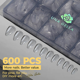 UNA GELLA tip in hand for scale, demonstrates true-to-size fit benefit