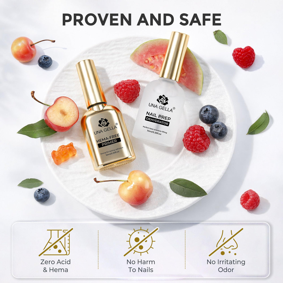 UNA GELLA used by technician in salon for faster prep and professional finish