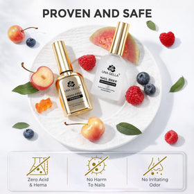 UNA GELLA used by technician in salon for faster prep and professional finish