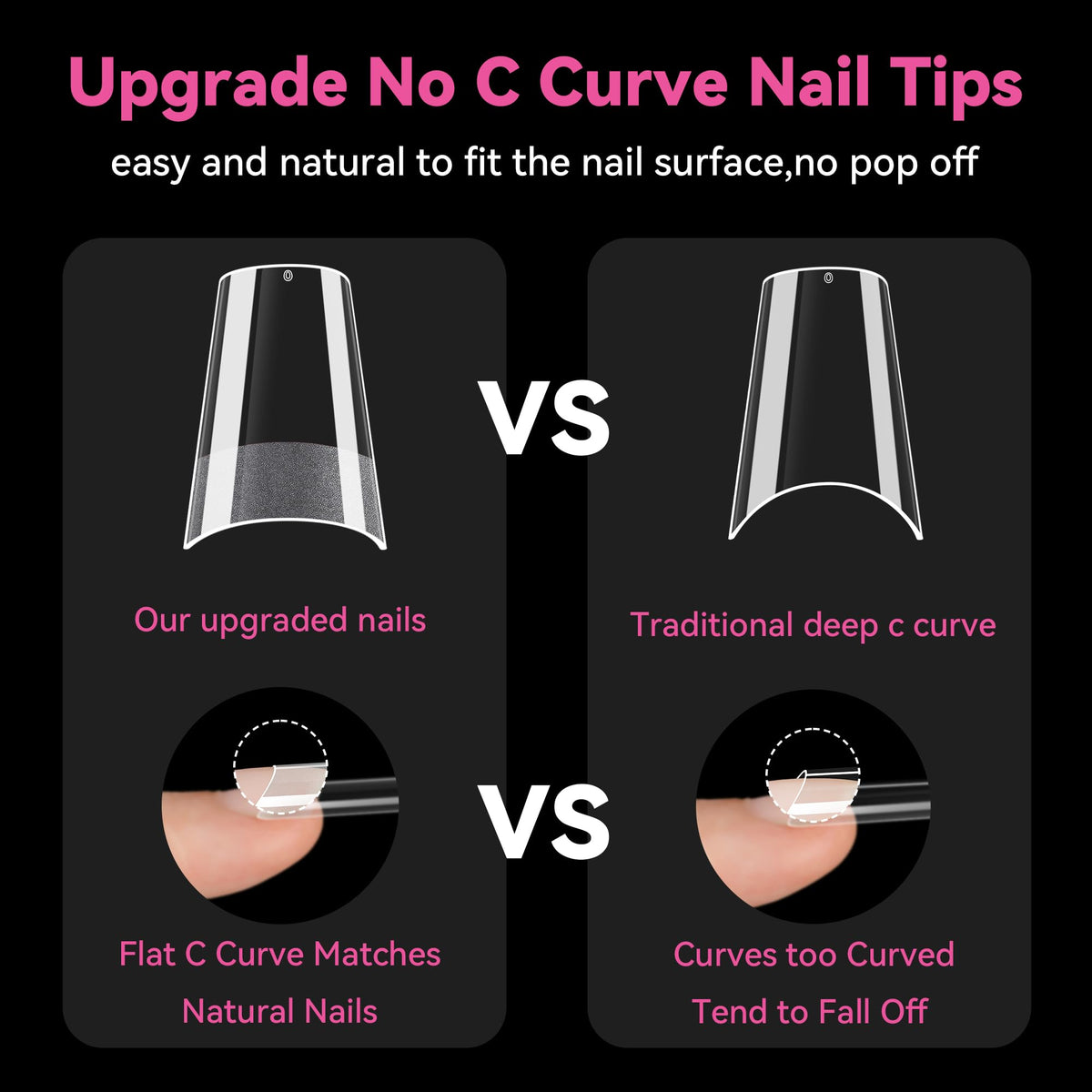 UNA GELLA tips in use during application demonstrating easy shaping